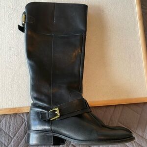Ralph Lauren tall black boots